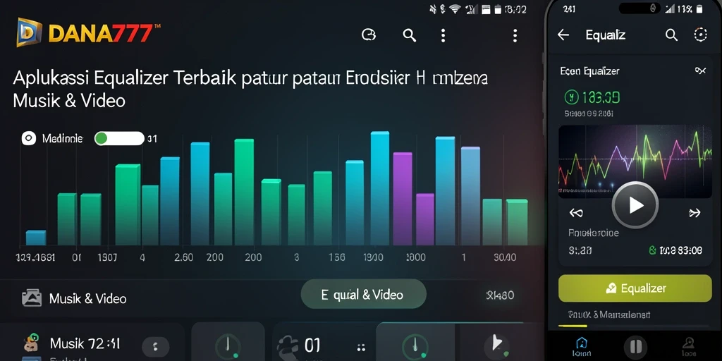 Antarmuka DANA777 yang sederhana dan fungsional untuk kontrol Equalizer.
