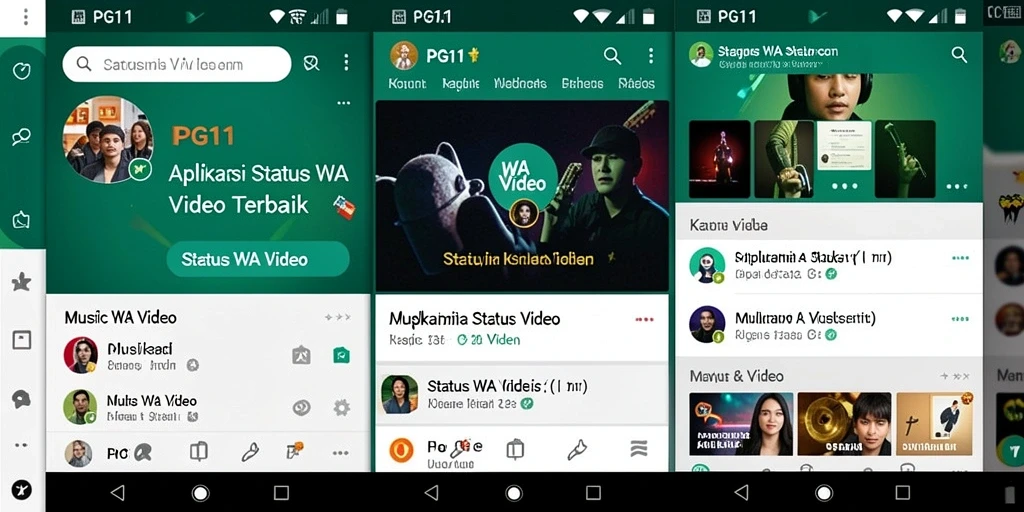 Antarmuka PG11 yang memudahkan penggunaan untuk status WA.
